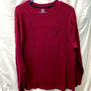 Real tree long sleeve knit pullover shirt men sz 2x